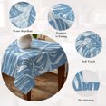 thumbnail image 5 of Blue Monstera Deliciosa Table Cloth Waterproof Tablecloths, Summer Botanical Tropical Tablecloth Dining Table Cover for Kitchen Party Tabletop Outdoor, Rectangle Tablecloth 54x108 Inch, 5 of 9