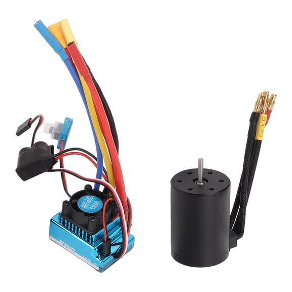 120A ESC Combo, Compact Lightweight 3100KV Brushless Motor  For 1/10 RC Car
