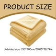 thumbnail image 2 of Blanket Soft Warm Blanket Yellow 150*200-1× Soft Warm Blanket Cotton Polyester Blanket, 2 of 8