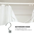 thumbnail image 3 of FUTUREORYY 12Pcs Heavy Duty Curtain Hooks Metal Iron Plating for Waterproof and Rustproof Use, 3 of 8