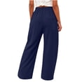 thumbnail image 6 of Horkkom Womens Linen Pants Button Up High Waisted Linen Pants Business Casual Summer Pants, S-2XL, 6 of 9