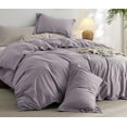 thumbnail image 3 of Lavender Duvet Cover Set For Bedroom Boho Bedding Set Breathable Lightweight Quilt Cover 8Corner tie For Closure Zipper Bohemian Bedding Set, 3 of 4