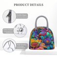 thumbnail image 4 of Disketp Psychedelic Sunflowers Bolsa Térmica para Almuerzo, Lonchera con Abertura Amplia y Gran Capacidad, Organizador Reutilizable para Mujeres, Hombres y Adultos, 4 of 6