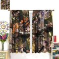 thumbnail image 2 of Retro Fishing Curtains Vintage Rustic Cabin Forest Nature Art Fisherman Blackout Window Treatment for Bedroom Living Room Decor Window Drapes 84" W X 84" L, 2 of 6