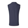 thumbnail image 3 of Bcfgryg Mens Summer Beach Beach Simple Classic Solid Color V Neck Cotton And Sleeveless Shirt T Shirt Vest Lightweight Men's Vest, 3 of 4