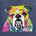 thumbnail image 5 of Wild Bobby Dean Russo Neon Colorful Pug Dog The Bulldog Dog Lover Unisex Crewneck Graphic Sweatshirt, Vintage Heather Navy, Large, 5 of 5