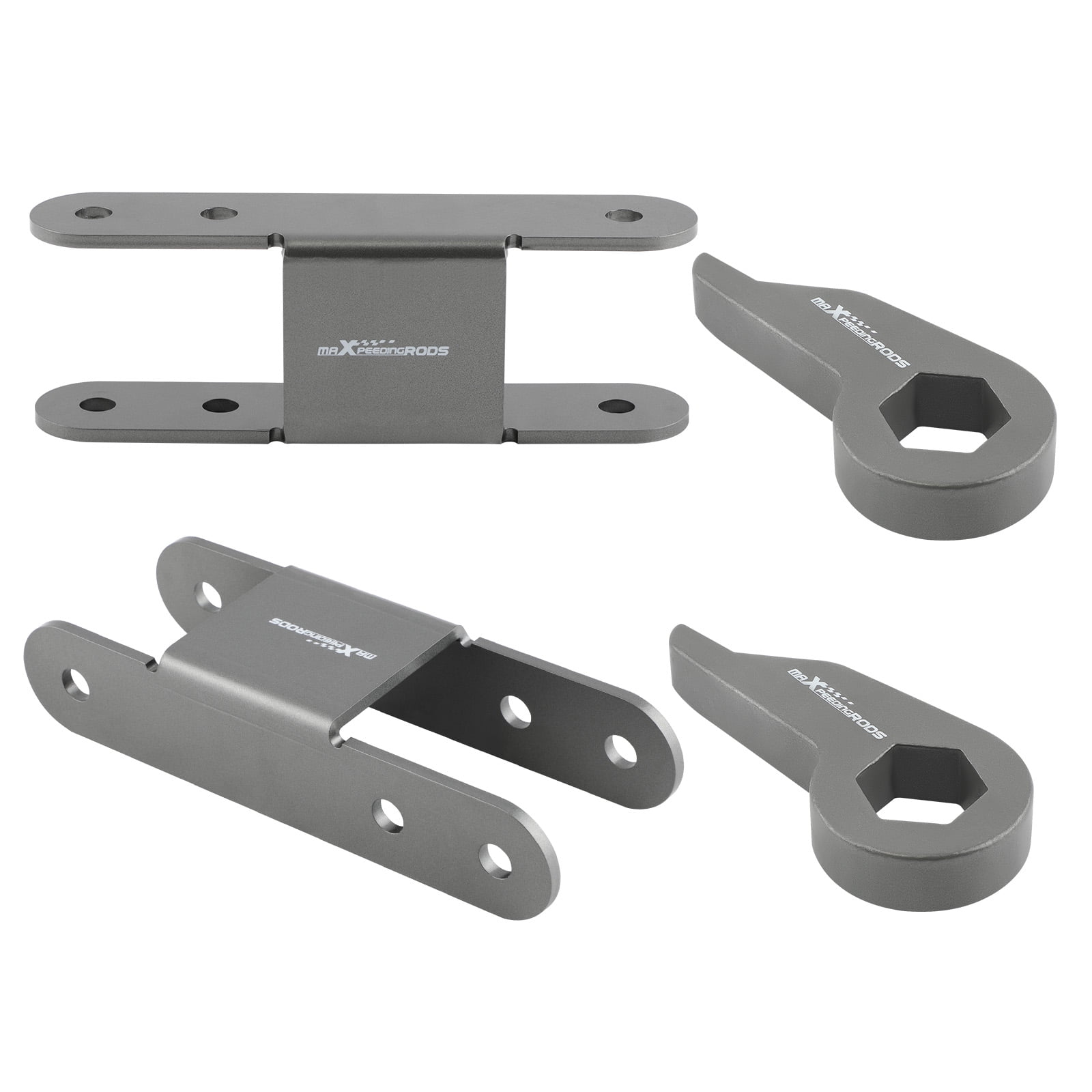 Maxpeedingrods 13'' Suspension Lift Kit Torsion Keys Rear Shackles for