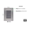 thumbnail image 4 of Placa Armada Inoxidable Ciega Oxford 10 Pzs gris 12cm, 4 of 4