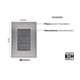thumbnail image 4 of Placa Armada Inoxidable Ciega Oxford 10 Pzs gris 12cm, 4 of 4
