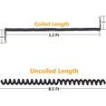 thumbnail image 2 of Uvital Cable para teléfono fijo, longitud en espiral de 1,2 a 8,5 pies, cable para teléfono fijo sin enrollar, RJ9/RJ10/RJ22 4P4C (negro, 4 unidades), 2 of 5