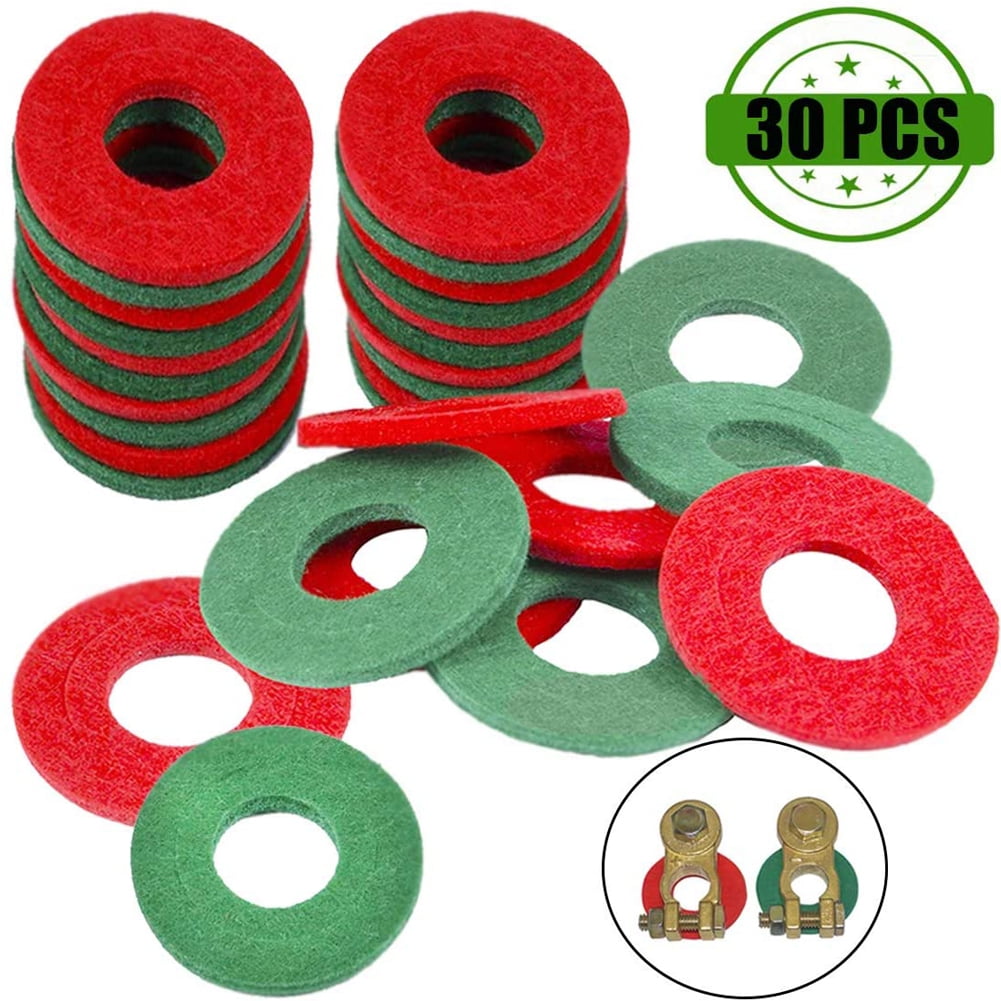 30 pcs Battery Terminal Anti Corrosion Fiber Washers Battery Terminal