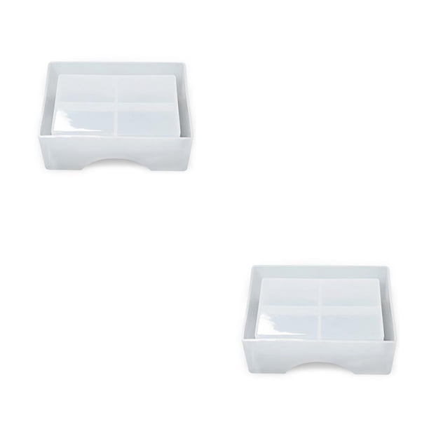 Ounissouiy Moldes de posavasos, molde reutilizable de silicona, antiadherente, artesanía DIY, decoración del hogar, decoración de , molde de Type2 NO2