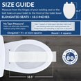 thumbnail image 6 of Bemis 1500EC Lift-Off Wood Elongated Toilet Seat, Available in Various Colors, 6 of 7