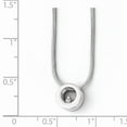 thumbnail image 5 of Primal Silver Sterling Silver 0.02 Cttw Diamond Polished Necklace, 5 of 5