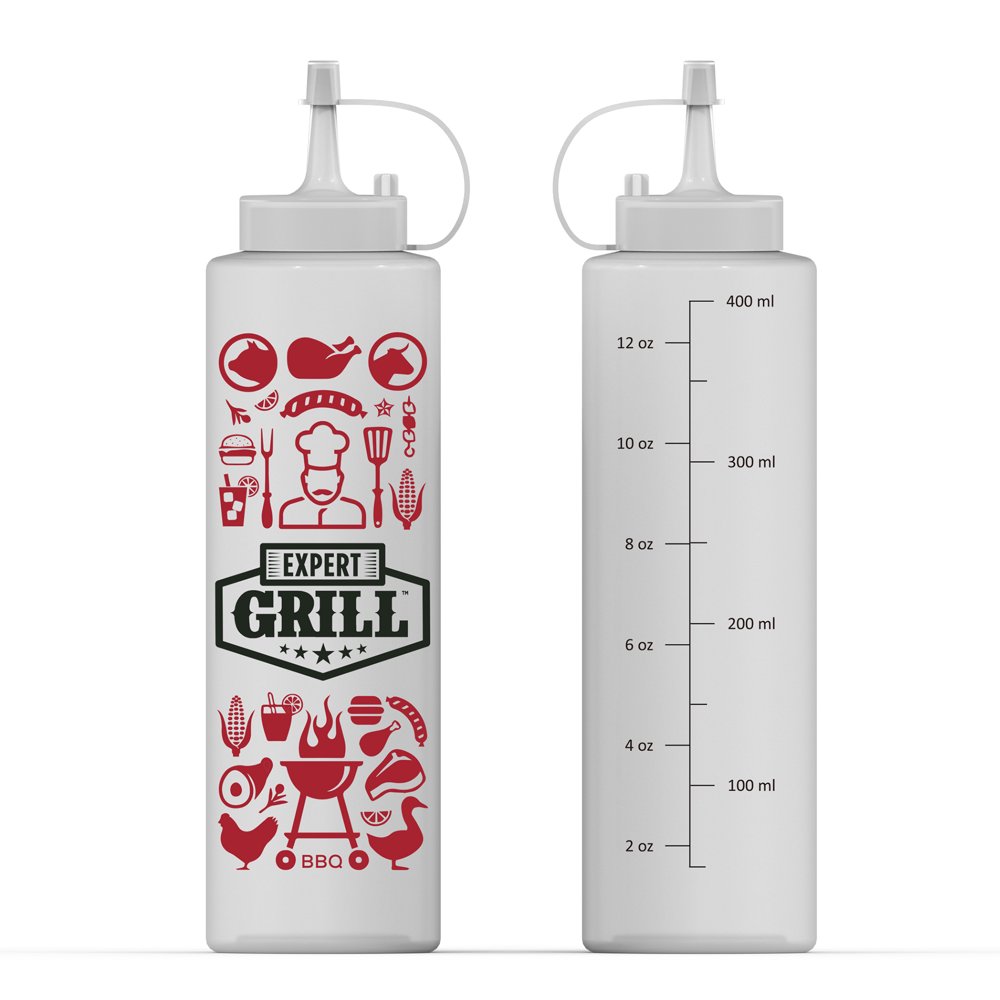 Expert Grill Squeeze Sauce Bottle with Attached Cap, 14Ounce Walmart