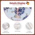 thumbnail image 5 of Bingfone Christmas Tree Skirt Mat Christmas Decoration Interior 30"-Turtle With Blue Stones, 5 of 8
