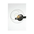 thumbnail image 3 of Living District Rogelio 4-Light Iron & Glass Bath Sconce in Black/Clear, 3 of 5