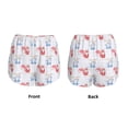 thumbnail image 3 of Daiia Red Squirrel And Blue Rabbit Pattern Women's 2 in 1 Running Shorts - Lightweight Athletic Workout Gym Yoga Shorts Liner with Phone Pockets-Medium, 3 of 7