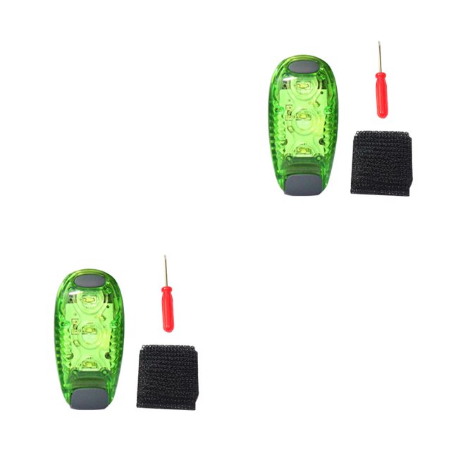 Yuarrent Luz de advertencia Casco de ciclismo nocturno Luz LED Luz trasera para bicicleta modos Lámpara de alerta a prueba de agua, Verde Verde 2piezas Yuarrent CBP149187