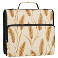 thumbnail image 5 of FORMRS Zipper Binder with Shoulder Strap 2-inch Ring 500 Sheet Capacity File Bag, Wheat Ears Pattern, 5 of 5