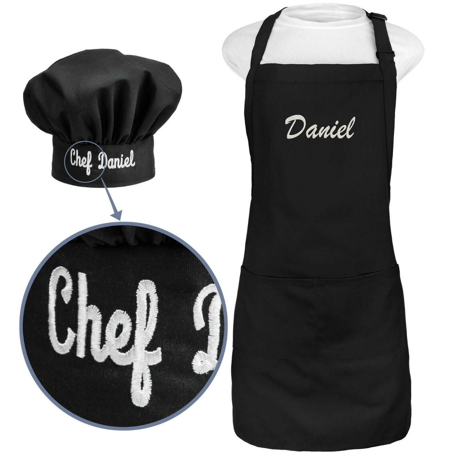 Linens Black Personalized Apron Kitchen & Dining