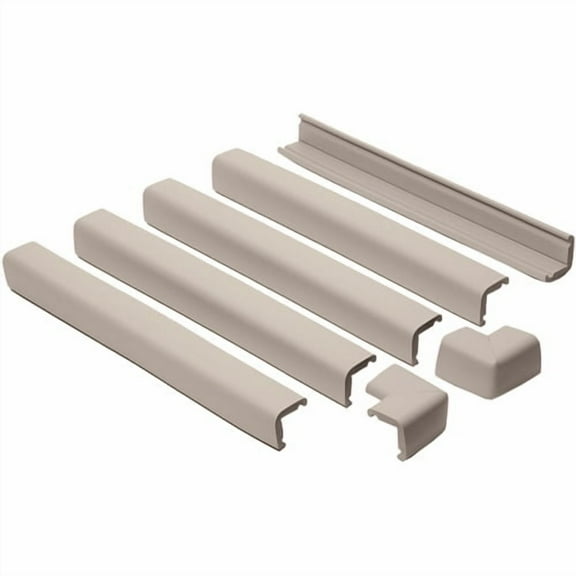 Prince Lionheart Fireplace Guard with Two Corners, Grey/Beige
