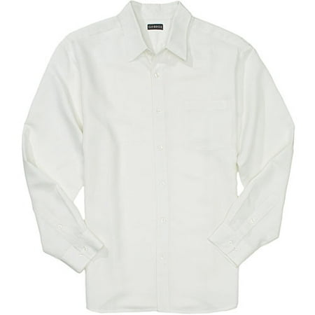 George - Big Men's Linen-Blend Dress Shirt