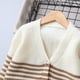 thumbnail image 5 of Cowsor Unisex Boys Girls Cardigans Sweater V-Neck Long Sleeve School Uniforms Button Knit Tops, 5 of 7