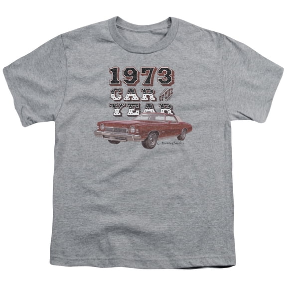 Trevco CHV201-YT-2 Chevrolet & Car of the Year Youth 18-1 Short Sleeve T-Shirt, Athletic Heather - Medium