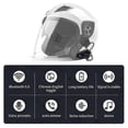 thumbnail image 5 of M01 Motorcycle Wireless Headset Bluetooth-Compatible 5.0 Helmet Hands-Free Telephone Call Kit Stere, 5 of 5