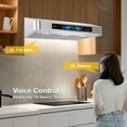 thumbnail image 2 of Awoco 30" Under Cabinet Range Hood Hands-Free with Voice & Gesture Control Stainless Steel, 2 of 5