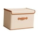 thumbnail image 2 of Contenedor de almacenamiento de ropa, caja de almacenamiento con asa, contenedor plegable grueso, organizador de armario para armario, ropa interior, M, 2 of 9