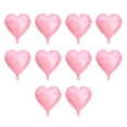 thumbnail image 2 of 10 UDS. 10 Globos de Papel de aluminio con forma de Corazón, decoración para festera, boda, cumpeados, globo rojo plateado, 2 of 7