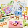 thumbnail image 1 of Educational Toys Montessori Learning Toys, STEM Cognitive Development Games, Wholesale of Wooden Advanced Matching Three-dimensional Puzzle Puzzle Board Early Education Puzzle Toys, 1 of 6