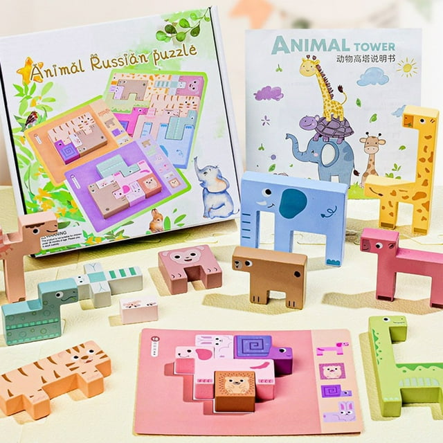 Educational Toys Montessori Learning Toys, STEM Cognitive Development Games, Wholesale of Wooden Advanced Matching Three-dimensional Puzzle Puzzle Board Early Education Puzzle Toys