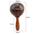thumbnail image 4 of Lefu 1 Pair Wooden Maracas Coconut Shell Hand Shakers Percussion Musical Instrument, 4 of 6