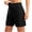 Black, variant on Staron Women's Bermuda Shorts Wide Leg Yoga Shorts High Waist Athletic Long Shorts with Pockets Summer Workout Casual Comfy Loose, Black XL