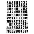 thumbnail image 2 of Hy-Ko 1 inch Vinyl Black and White Self-Adhesive Sticker Letters and Numbers Set, 96 Pieces, 2 of 11