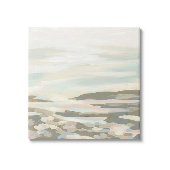 Stupell Industries Abstract Nautical Landscape Landscape Painting Gallery Wrapped Canvas Art Print Wall Art, 17 x 17