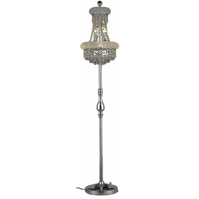 Elegant Lighting Primo 58" 6 Light Elements Crystal Floor Lamp
