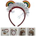 thumbnail image 2 of Diadema LGBT con aro de pelo arcoíris para mujer, decoración para el mes del orgullo LGBTQ+, 2 of 6