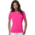 thumbnail image 1 of Hanes T-Shirt Col en V Cool DRI pour Femmes, 2X, Rose Néon, 1 of 1