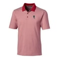 thumbnail image 2 of Men's Cutter & Buck Red Atlanta Falcons Throwback Logo Forge Tonal Stripe Stretch Polo, 2 of 3