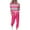Hot Pink, variant on Women 2 Piece Sweatsuit Set Loose Striped Graphic Long Sleeve Top Drawstring Pants Outfits
