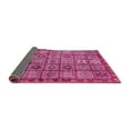 thumbnail image 2 of Ahgly Company Indoor Round Abstract Pink Modern Area Rugs, 3' Round, 2 of 4
