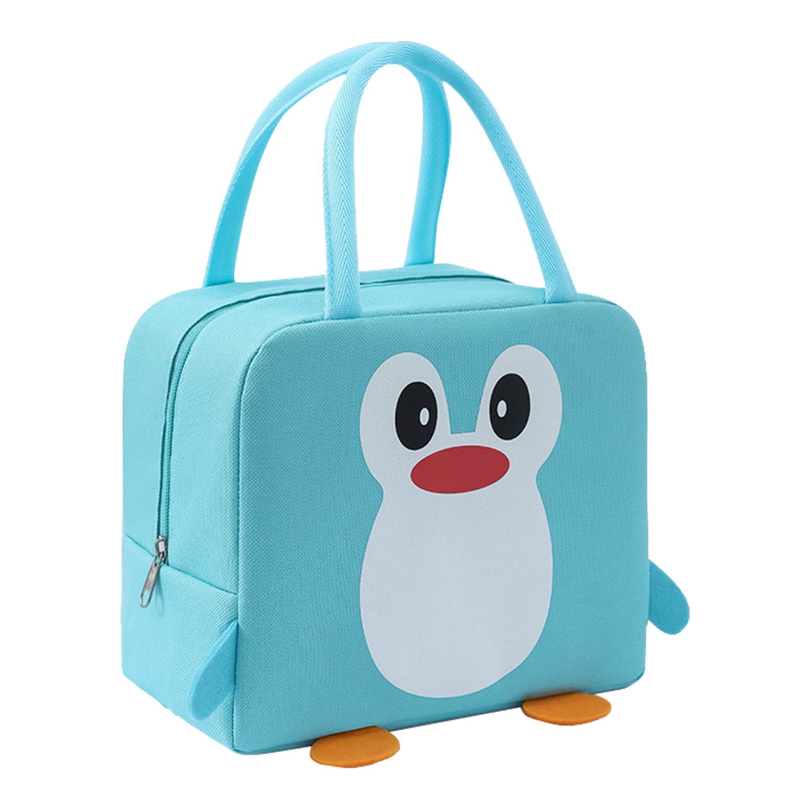 HOMEIU Penguin Portable Lunch Bag Thermal Insulated Lunch Box Tote