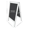 thumbnail image 5 of Sunnydaze Magnetic A-Frame Chalkboard Sign, 57" x 27", with Chalk (Rustic Brown), 5 of 8