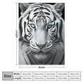 thumbnail image 4 of COMIO Tiger Throw Blanket White Tiger Sherpa Blanket Throw for Kids, Reversible Soft Cozy Blanket Bed Couch Sofa for All Seasons, 4 of 6