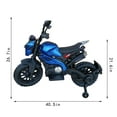 thumbnail image 2 of Electric MotorcycleFor Kids, Tamco 12V7AH Ride On Dirt Bike Toys, Gift For 3~6 Years Boys Girls With Training Wheels, Hand Racing/ Foot Brake/PU seat Goods Weight 40 LB, 2 of 9