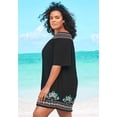 thumbnail image 3 of Swim 365 Women's Plus Size Off-The-Shoulder Cover Up, 3 of 4